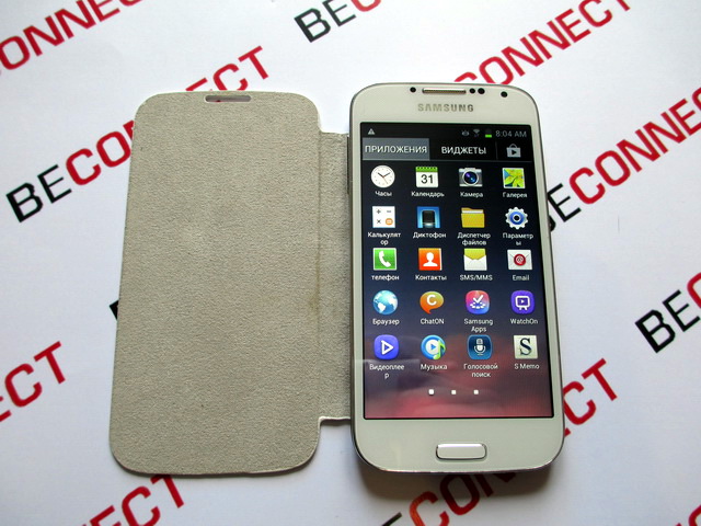 Китайская копия Samsung Galaxy S4 (i9500) с чехлом